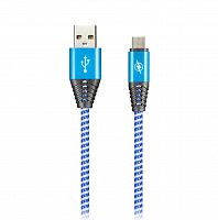 Кабель Smartbuy USB - MicroUSB HEDGEHOG синий 2 А, 1 м (ik-12HH blue)