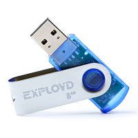 Флеш-накопитель USB  8GB  Exployd  530  синий (EX008GB530-Bl)