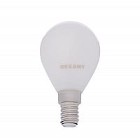 Лампа светодиодная REXANT филаментная Шарик GL45 9.5 Вт 915 Лм 2700K E14 матовая колба (10/100)