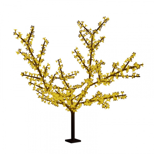 Дерево светодиодное NEON-NIGHT "Сакура" высота 1,5м, диаметр кроны 1,8м, желтые светодиоды, IP 65, понижающий трансформатор в комплекте (1/1) (531-101) фото 2