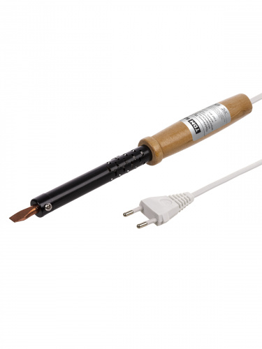 Паяльник TDM ПД-100, ЭПСН, мощность 100 Вт, 230 В, деревянная ручка, плоское жало, "Гранит" (1/100) (SQ1025-0405) фото 5
