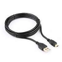 Кабель CABLEXPERT USB 2.0 Pro  CCP-USB2-AM5P-6, AM - miniBM 5P, 1.8 м, экран, черный, пакет (1/200)