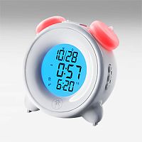 Часы-будильник RITMIX CAT-057 White, ночник,кноп. упр,сенс.кн.вкл,питание: 3 шт*ААА или кабель USB (1/60) (80001689)