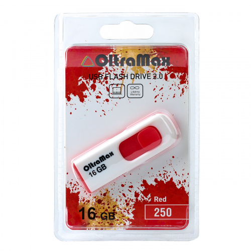 Флеш-накопитель USB  16GB  OltraMax  250  красный (OM-16GB-250-Red) фото 4