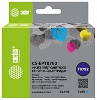 Картридж струйный Cactus CS-EPT0792 голубой (13.8мл) для Epson Stylus Photo 1400/1500/PX700/710