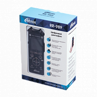 Диктофон RITMIX RR-989 4Gb, черный (1/20)