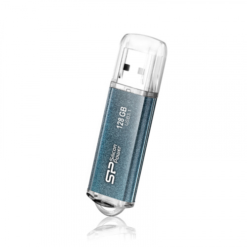 Флеш-накопитель USB 3.0  128GB  Silicon Power  Marvel M01 синий (SP128GBUF3M01V1B) фото 3