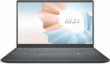 Ноутбук MSI Modern 14 B5M-244XRU Ryzen 5 5500U 16Gb SSD512Gb AMD Radeon 14" IPS FHD (1920x1080) noOS dk.grey WiFi BT Cam (9S7-14DL24-244)