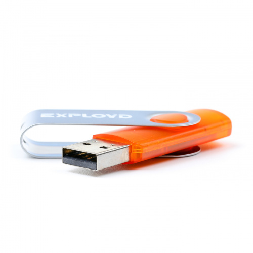 Флеш-накопитель USB  64GB  Exployd  530  оранжевый (EX064GB530-O) фото 6