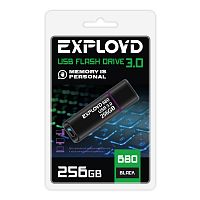 Флеш-накопитель USB 3.0  256GB  Exployd  680  чёрный (EX-256GB-680-Black)
