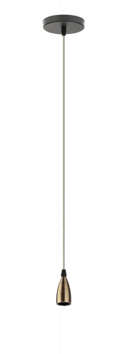 Светильник ЭРА накладной цоколь Е27, провод 1 м, цвет медь (60/360) PL13 E27 - 7 BR фото 6