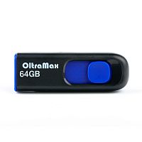 Флеш-накопитель USB  64GB  OltraMax  250  синий (OM-64GB-250-Blue)