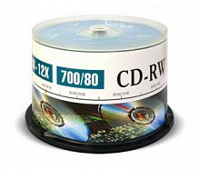 Диск MIREX CD-RW 700Мб 4X-12X Cake box 50 (50/300) (UL121002A8B)