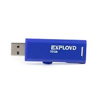 Флеш-накопитель USB  32GB  Exployd  580  синий (EX-32GB-580-Blue)