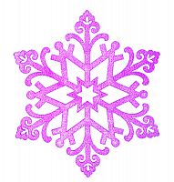 Фигура елочная  NEON-NIGHT "Снежинка "Снегурочка", 82 см, цвет фиолетовый (1/4)