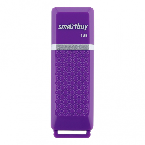 Флеш-накопитель USB  4GB  Smart Buy  Quartz  фиолетовый (SB4GBQZ-V)