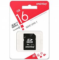 Карта памяти SDHC  16GB  Smart Buy Class 10 (SB16GBSDHCCL10)