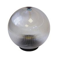 Светильник ЭРА садово-парковый шар прозрачный призма D200mm Е27 (6/90) НТУ 02-60-202
