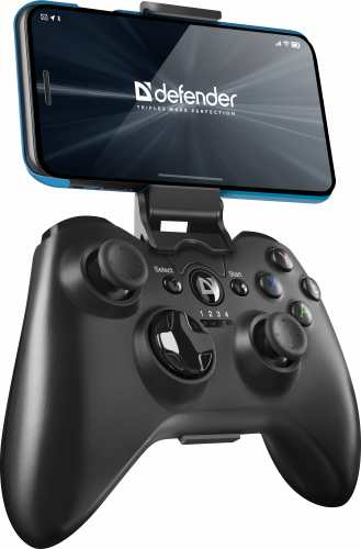 Беспроводной геймпад Defender X7 USB, Bluetooth, Android, Li-Ion, 17 кн., черный (1/40) (64269) фото 10