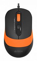 Мышь A4 Fstyler FM10 черный/оранжевый оптическая (1000dpi) USB (4but)