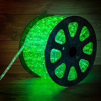 Дюралайт NEON-NIGHT LED, постоянное свечение (2W) - зеленый, 30 LED/м, бухта 100м (100/100)