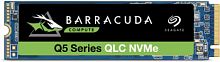 Внутренний SSD  Seagate   500GB  Barracuda Q5, PCIe 3x4, R/W - 2300/900 MB/s, (M.2), 2280, QLC 3D NAND