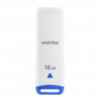 Флеш-накопитель USB  16GB  Smart Buy  Easy   белый (SB016GBEW)