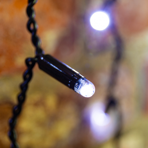 Гирлянда NEON-NIGHT "Светодиодный Дождь" 2х3м, постоянное свечение, черный провод, 230 В, диоды БЕЛЫЕ, 760 LED (1/6) (235-145) фото 2