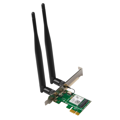 PCI Express адаптер TENDA E30, AX3000, сетевой Wi-Fi 6 адаптер, Bluetooth 5.0 PCIe, 2,4 ГГц до 574 Мбит/с,  5 ГГц до 2402 Мбит/с (1/40)