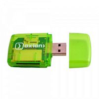 Картридер OXION OCR003GR, зеленый, USB 2.0 (Micro SD) (1/40)