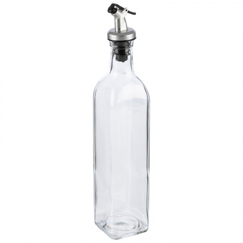Бутылка для масла/уксуса 500 мл стеклянная с дозатором (1/24) (103806) фото 2