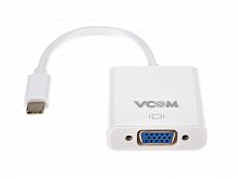 Кабель-адаптер USB 3.1 Type-Cm --> VGA(f) 1080@60Hz, 10Gbps , 0,15m VCOM <CU421> (1/72)