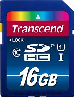 SDHC  16GB  Transcend Class 10 UHS-I (300х)
