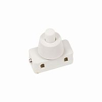Выключатель-кнопка 250V 2А (2с) ON-OFF белый (для настольной лампы) REXANT (10/2000) (36-3012)
