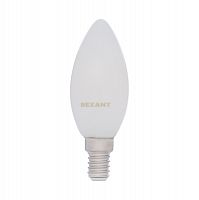 Лампа светодиодная REXANT филаментная Свеча CN35 9.5 Вт 915 Лм 4000K E14 матовая колба (10/100)