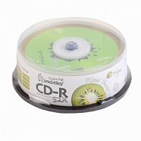 Диск Smartbuy CD-R 80min 52x Fresh-Kiwifruit CB-25 (250)