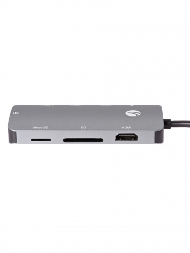 USB-концентратор USB3.1 Type-CM-->HDMI 4K*60Hz +3USB3.1(10Гбс)+RJ45+TF+SD+PD VCOM <CU4641> (1/125) фото 23