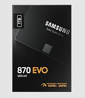 Внутренний SSD  Samsung 1TB  870 Evo, SATA-III, R/W - 560/530 MB/s, 2.5", Samsung MJX, V-NAND 3bit MLC (MZ-77E1T0BW)