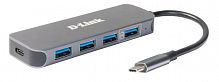 Разветвитель USB 3.0 D-Link DUB-2340 2порт. черный (DUB-2340/A1A)
