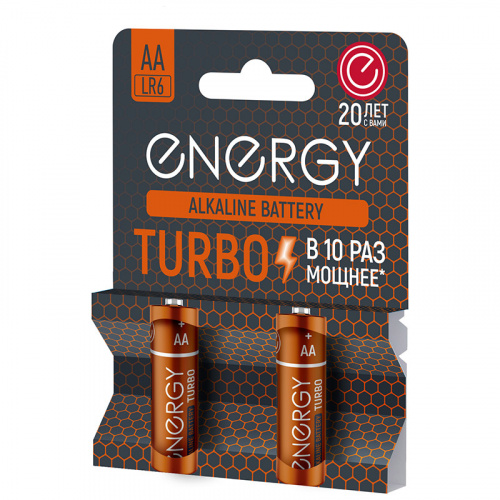 Элемент питания Energy Turbo LR6/2B (AА) (2/24/216) (107050)