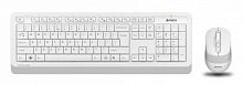 Комплект беспроводной Клавиатура + Мышь A4TECH Fstyler FG1010, USB Multimedia, клав:белая/серая мышь:белая/серая (1/10) (FG1010 WHITE)