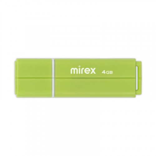Флеш-накопитель USB  4GB  Mirex  LINE  зелёный  (ecopack) (13600-FMULGN04)