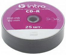 Intro СD-R INTRO 52X 700MB  Shrink 25 (25/500/22500)