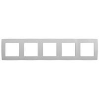 Рамка ЭРА, серии ЭРА 12, скрытой установки, на 5 постов, белый (1/10/100/1600)