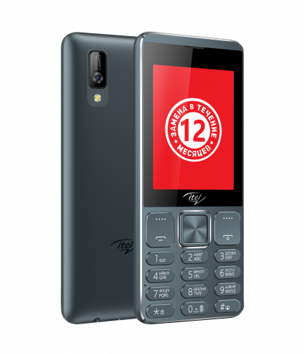 Мобильный телефон ITEL IT6320 DS Dark Grey (ITL-IT6320-DAGR)