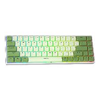 Клавиатура беспроводная AULA F3068 подк: Bt+пров.USB,RGB подсв,кн:68, зел.свитчи KRGD, зеленый/белая (1/10) (80002166)