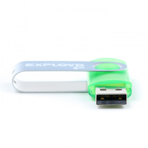 Флеш-накопитель USB  8GB  Exployd  530  зелёный (EX008GB530-G) фото 7