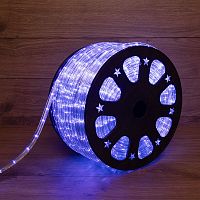 Дюралайт NEON-NIGHT LED, свечение с динамикой (3W) - синий, 24 LED/м, бухта 100м (100/100)