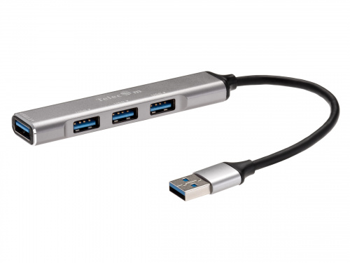 USB-концентратор USB 3.0 -->USB3.0+3 USB2.0, Aluminum Shell, 0.2м Telecom <TA308U> (1/100)