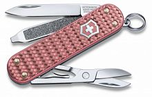 Нож перочинный Victorinox Classic Precious Alox, 58 мм., 5 функций, розовый (подар. коробка) (0.6221.405G)